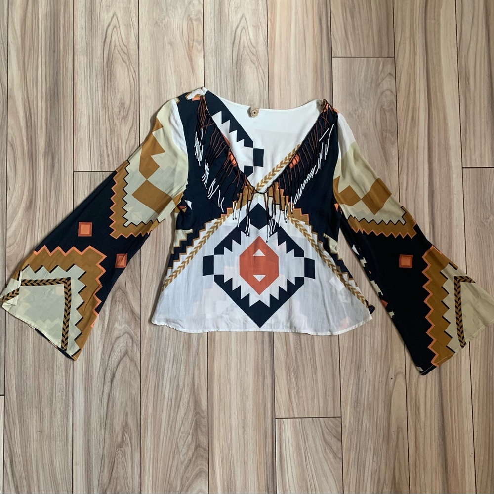 FARM Rio Multicolor Geometric Blouse - Picture 2 of 8